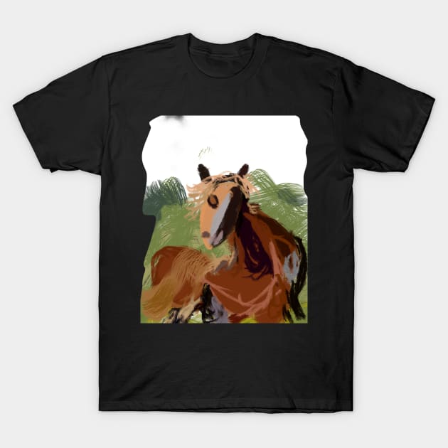 Horse shirts 1 T-Shirt by Joelartdesigns